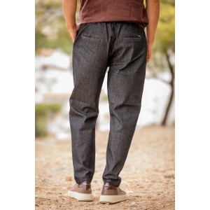 Παντελόνι Jeans Vittorio Biago μαύρο Παντελόνι Jeans Vittorio Biago μαύρο