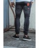 Jeans 2Gether, σε μαύρο χρώμα, με λάστιχο στο τελείωμα