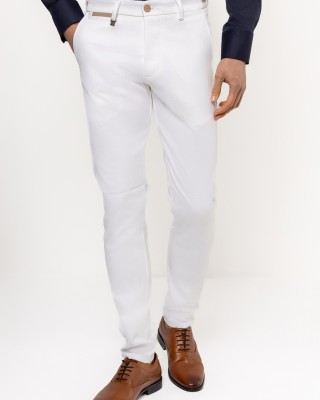 Παντελόνι Vittorio Como άσπρο