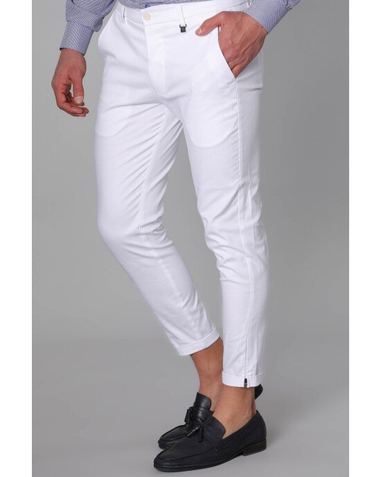 Παντελόνι Vittorio άσπρο