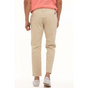 Παντελόνι Tommy Jeans μπεζ Παντελόνι Tommy Jeans μπεζ