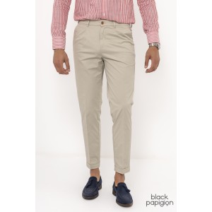 Παντελόνι 19V69 Italia Versace Abbigliamento Adriano μπεζ