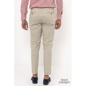 Παντελόνι 19V69 Italia Versace Abbigliamento Adriano μπεζ