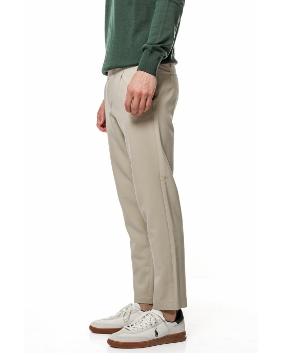 Παντελόνι Artisti Italiani μπεζ ΥΦΑΣΜΑΤΙΝΑ