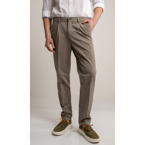 Παντελόνι 19V69 Italia Versace Abbigliamento Adriano μπεζ