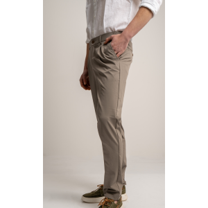 Παντελόνι 19V69 Italia Versace Abbigliamento Adriano μπεζ