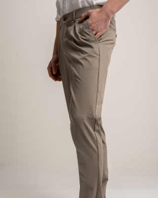 Παντελόνι 19V69 Italia Versace Abbigliamento Adriano μπεζ