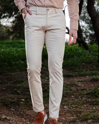 Παντελόνι Vittorio Como μπεζ