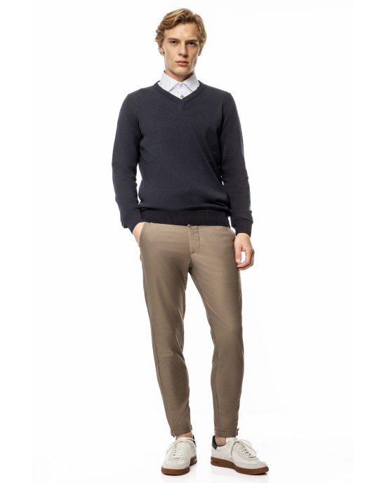 Παντελόνι Vittorio Alto μπεζ ΥΦΑΣΜΑΤΙΝΑ