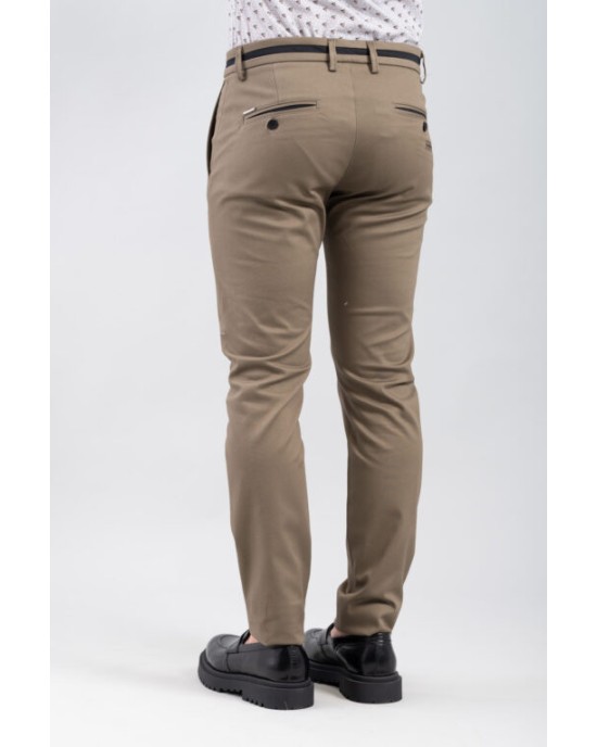 Παντελόνι Vittorio Como μπέζ ΥΦΑΣΜΑΤΙΝΑ