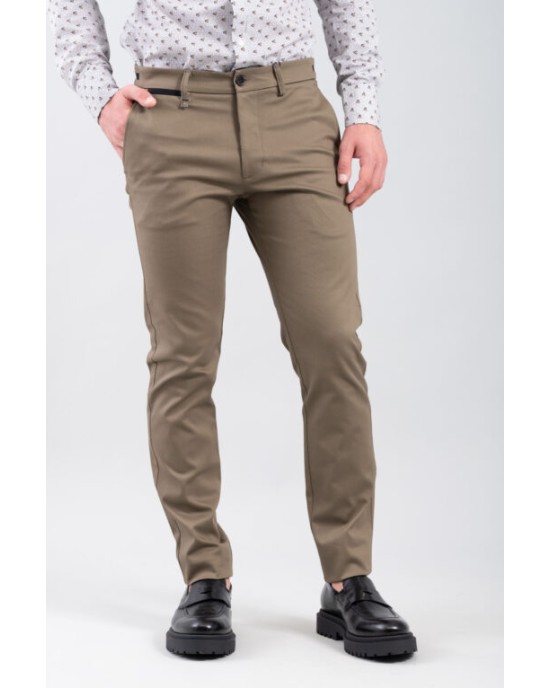 Παντελόνι Vittorio Como μπέζ ΥΦΑΣΜΑΤΙΝΑ