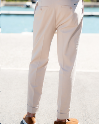 Παντελόνι Vittorio Macerino μπεζ