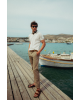 Παντελόνι Marcus καφέ ΥΦΑΣΜΑΤΙΝΑ