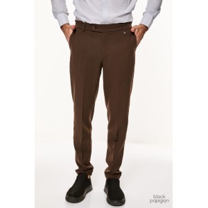 Παντελόνι Vittorio Diverso καφέ