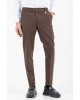 Παντελόνι Vittorio Diverso καφέ ΥΦΑΣΜΑΤΙΝΑ
