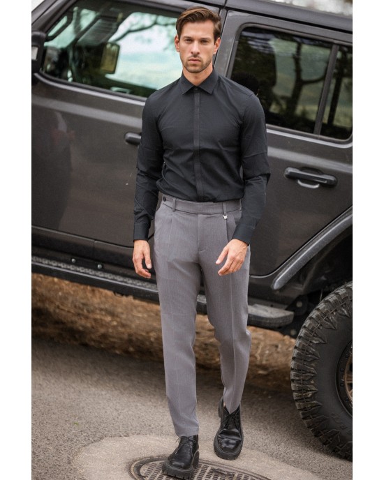 Παντελόνι Vittorio Rezzo γκρί ΥΦΑΣΜΑΤΙΝΑ Παντελόνι Vittorio Rezzo γκρί ΥΦΑΣΜΑΤΙΝΑ