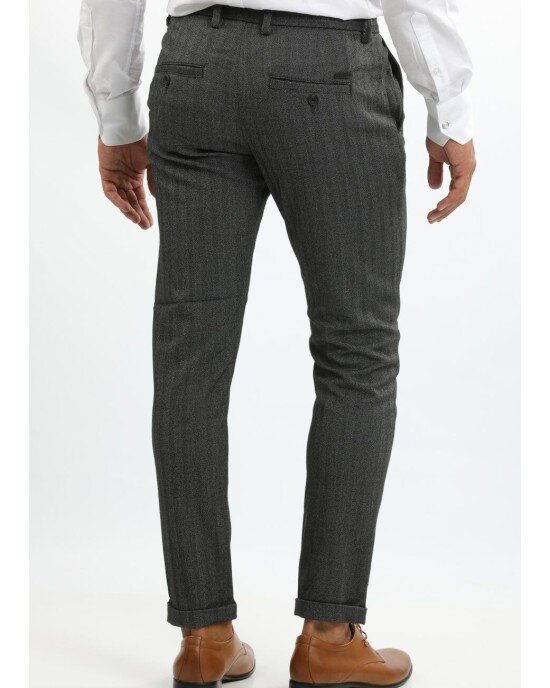 Παντελόνι chinos JACKnJONES Γκρι