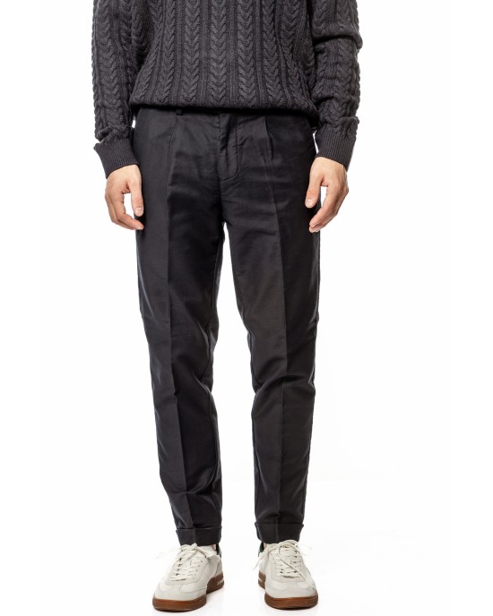 Παντελόνι 19V69 Italia Versace Abbigliamento μπλε σκουρό ΥΦΑΣΜΑΤΙΝΑ