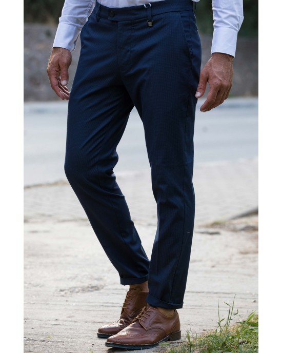Παντελόνι Vittorio Morel μπλε