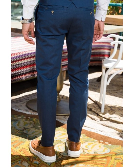 Παντελόνι Vittorio Ross μπλε