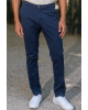 Παντελόνι JACKnJONES μπλέ ΥΦΑΣΜΑΤΙΝΑ