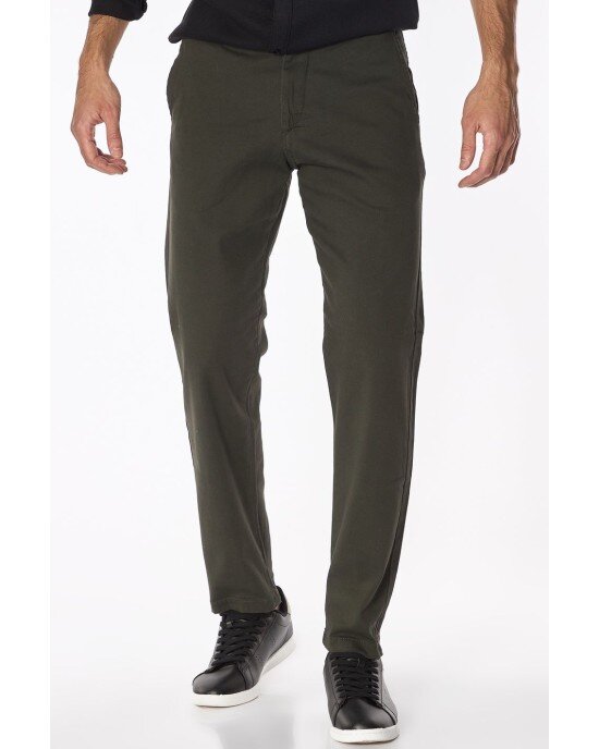 Παντελόνι JACKnJONES Χακί ΥΦΑΣΜΑΤΙΝΑ Παντελόνι JACKnJONES Χακί ΥΦΑΣΜΑΤΙΝΑ