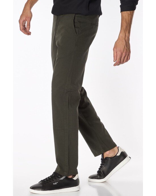 Παντελόνι JACKnJONES Χακί ΥΦΑΣΜΑΤΙΝΑ Παντελόνι JACKnJONES Χακί ΥΦΑΣΜΑΤΙΝΑ