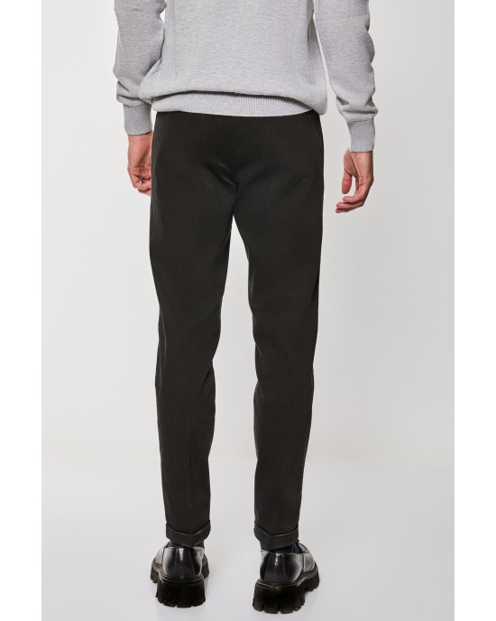 Παντελόνι Over/D μαύρο ΥΦΑΣΜΑΤΙΝΑ