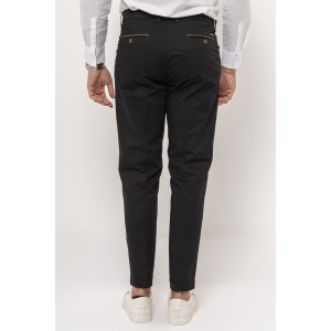 Παντελόνι 19V69 Italia Versace Abbigliamento Adriano μαύρο