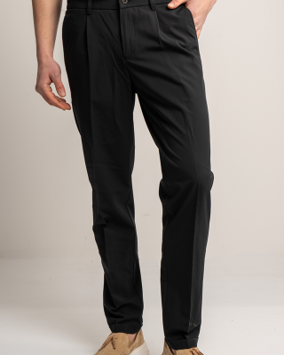 Παντελόνι 19V69 Italia Versace Abbigliamento Adriano μαύρο