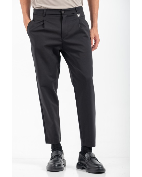 Παντελόνι Vittorio Maranelo μαύρο ΥΦΑΣΜΑΤΙΝΑ