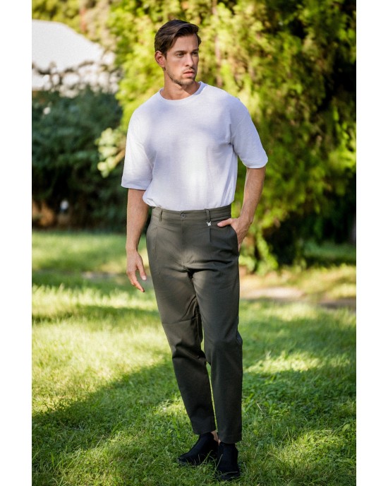 Παντελόνι Vittorio Maranelo λαδί ΥΦΑΣΜΑΤΙΝΑ Παντελόνι Vittorio Maranelo λαδί ΥΦΑΣΜΑΤΙΝΑ