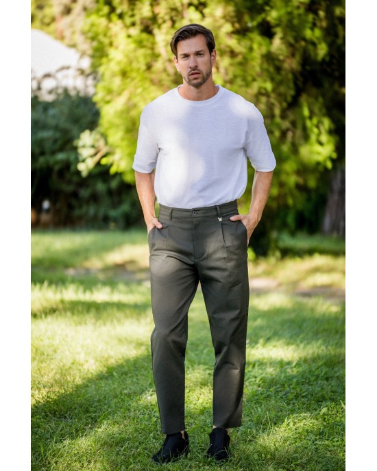 Παντελόνι Vittorio Maranelo λαδί ΥΦΑΣΜΑΤΙΝΑ Παντελόνι Vittorio Maranelo λαδί ΥΦΑΣΜΑΤΙΝΑ