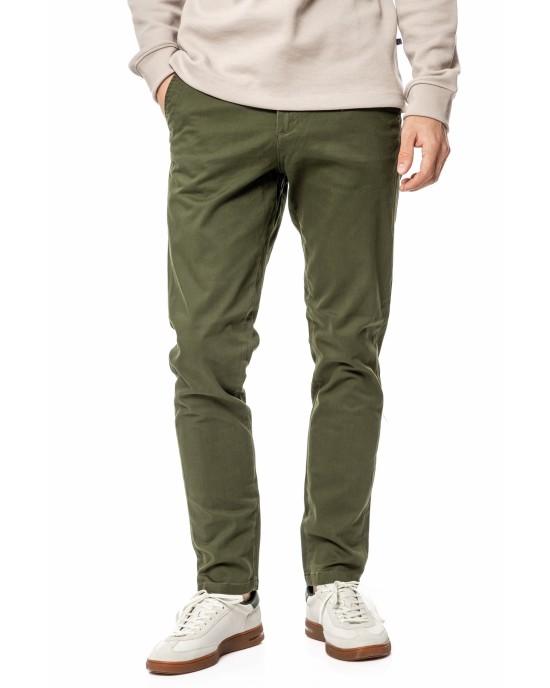 Παντελόνι JacknJones λαδί ΥΦΑΣΜΑΤΙΝΑ
