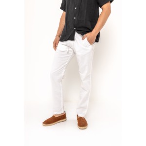 Παντελόνι JACKnJONES άσπρο Παντελόνι JACKnJONES άσπρο