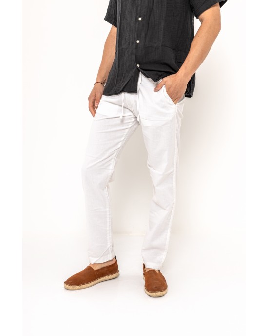 Παντελόνι JACKnJONES άσπρο CASUAL