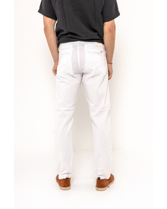 Παντελόνι JACKnJONES άσπρο CASUAL