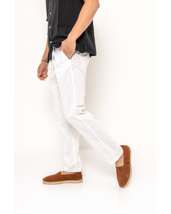 Παντελόνι JACKnJONES άσπρο CASUAL