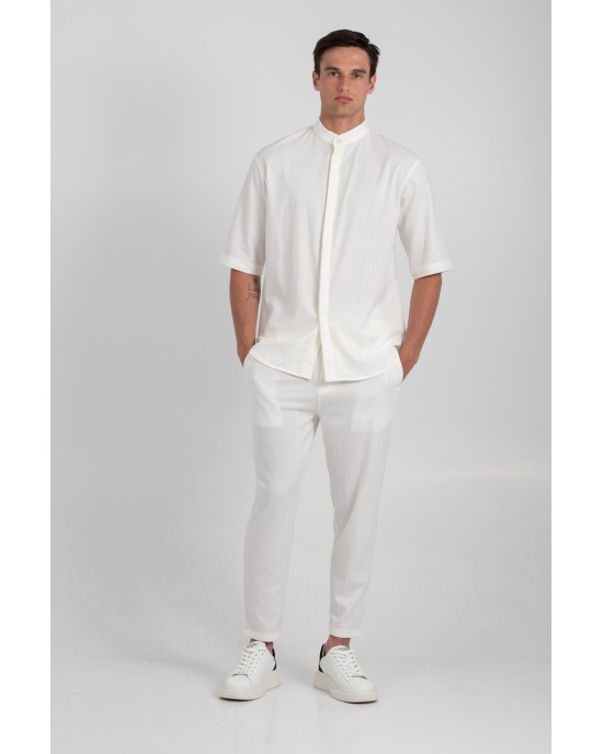 Παντελόνι Vittorio Santo άσπρο CASUAL