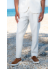 Παντελόνι Vittorio Jenoa άσπρο CASUAL