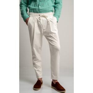 Παντελόνι Vittorio Jenoa άσπρο