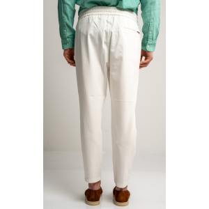 Παντελόνι Vittorio Jenoa άσπρο