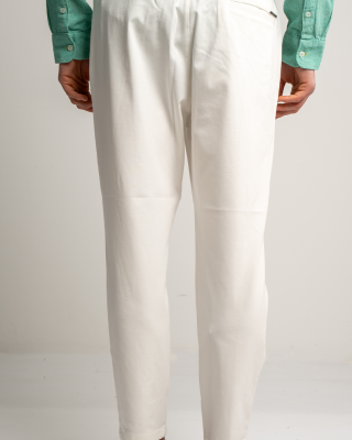 Παντελόνι Vittorio Jenoa άσπρο