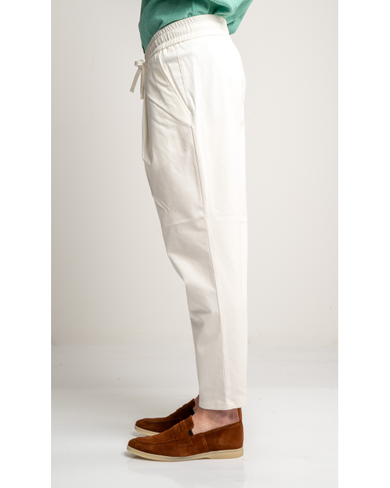 Παντελόνι Vittorio Jenoa άσπρο CASUAL