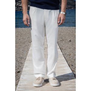 Παντελόνι Vittorio Piro άσπρο