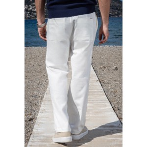 Παντελόνι Vittorio Piro άσπρο