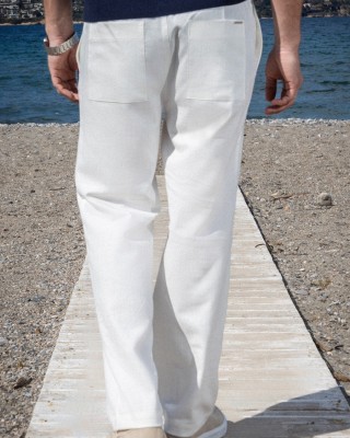 Παντελόνι Vittorio Piro άσπρο