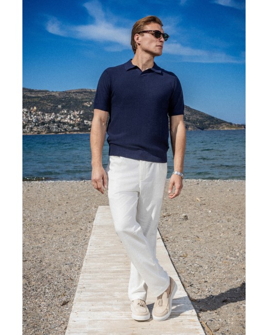 Παντελόνι Vittorio Piro άσπρο CASUAL