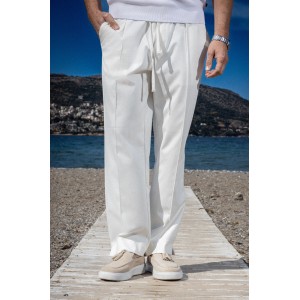 Παντελόνι Vittorio Severo άσπρο