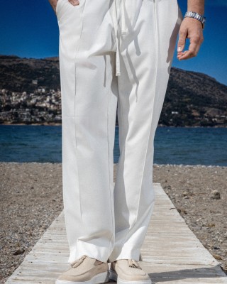 Παντελόνι Vittorio Severo άσπρο